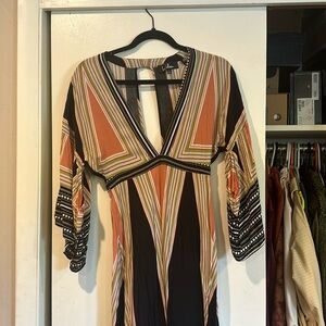 Montecito Black Print Maxi Dress